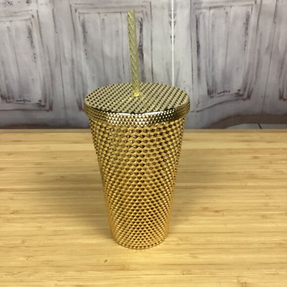 Starbucks Gold Metallic Grande Studded Tumbler NWT - Picture 3 of 8